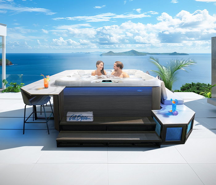 Calspas hot tub being used in a family setting - Saint Cloud